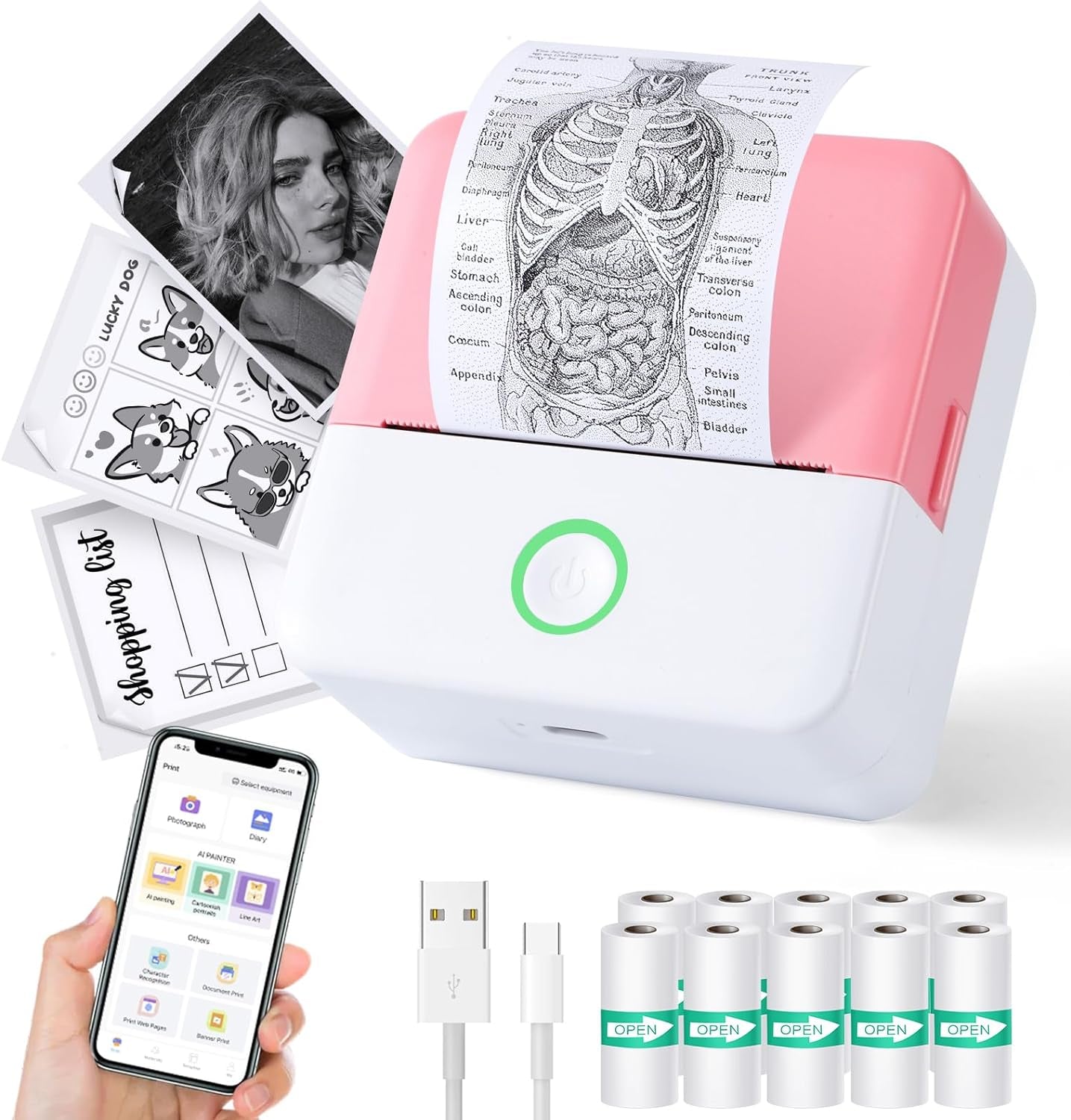 Inkless Mini Printer | Inkless Sticker Printer | Digital Electro Shop