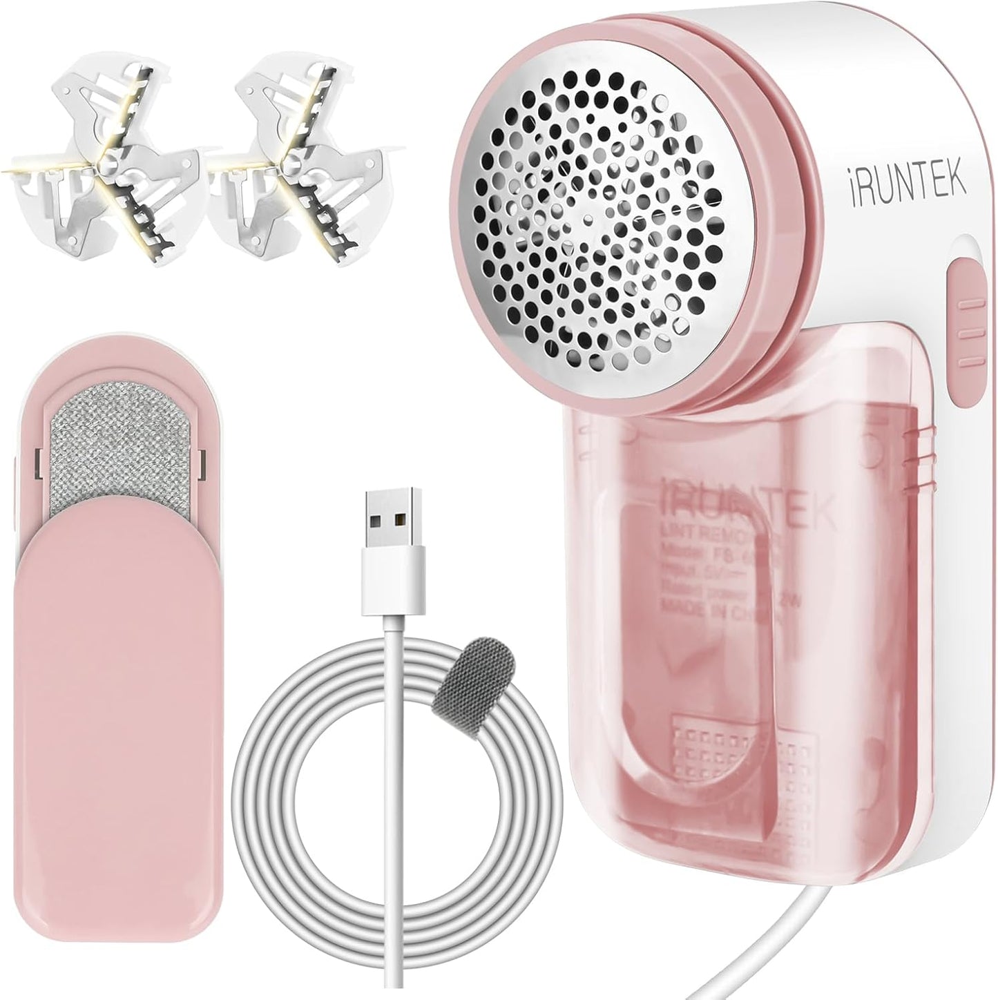 "Dual-Function Fabric Lint Remover and Shaver - Effectively Removes Lint, Fuzz, and Pills from Clothing, Upholstery, and Carpets"