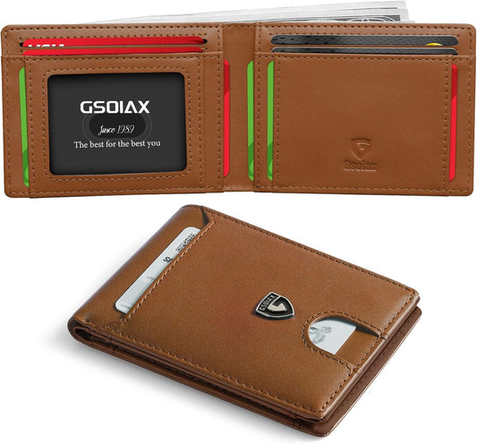 Men's Slim Bifold Wallet | Slim Bifold Wallet | Digital Electro Shop