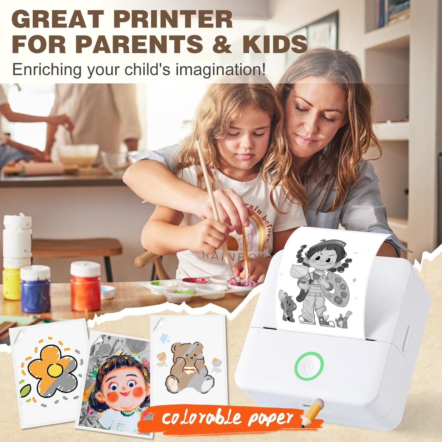 Inkless Mini Printer | Inkless Sticker Printer | Digital Electro Shop