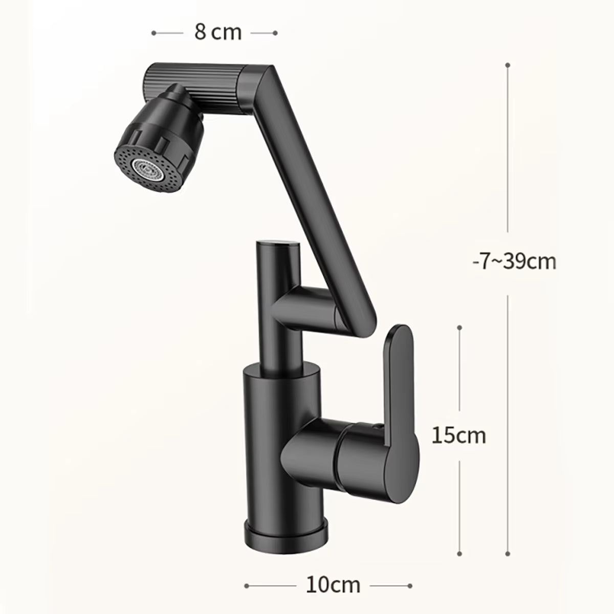 Digital Display LED Basin Faucet 360 Rotation Multi-Function Stream Sprayer Hot Cold Water Sink Mixer Wash Tap for Bathroom