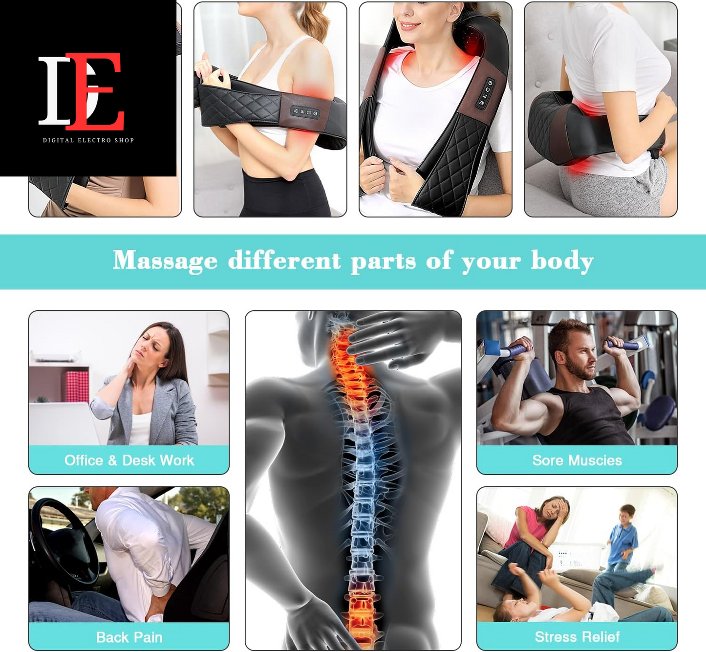 Neck and Back Massager | Best Neck Massager | Digital Electro Shop