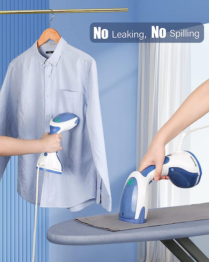 Handheld Clothes Steamer: Portable Handheld Garment Fabric Wrinkles Remover, Fast Heat-Up, Auto-Off, Large Water Tank"