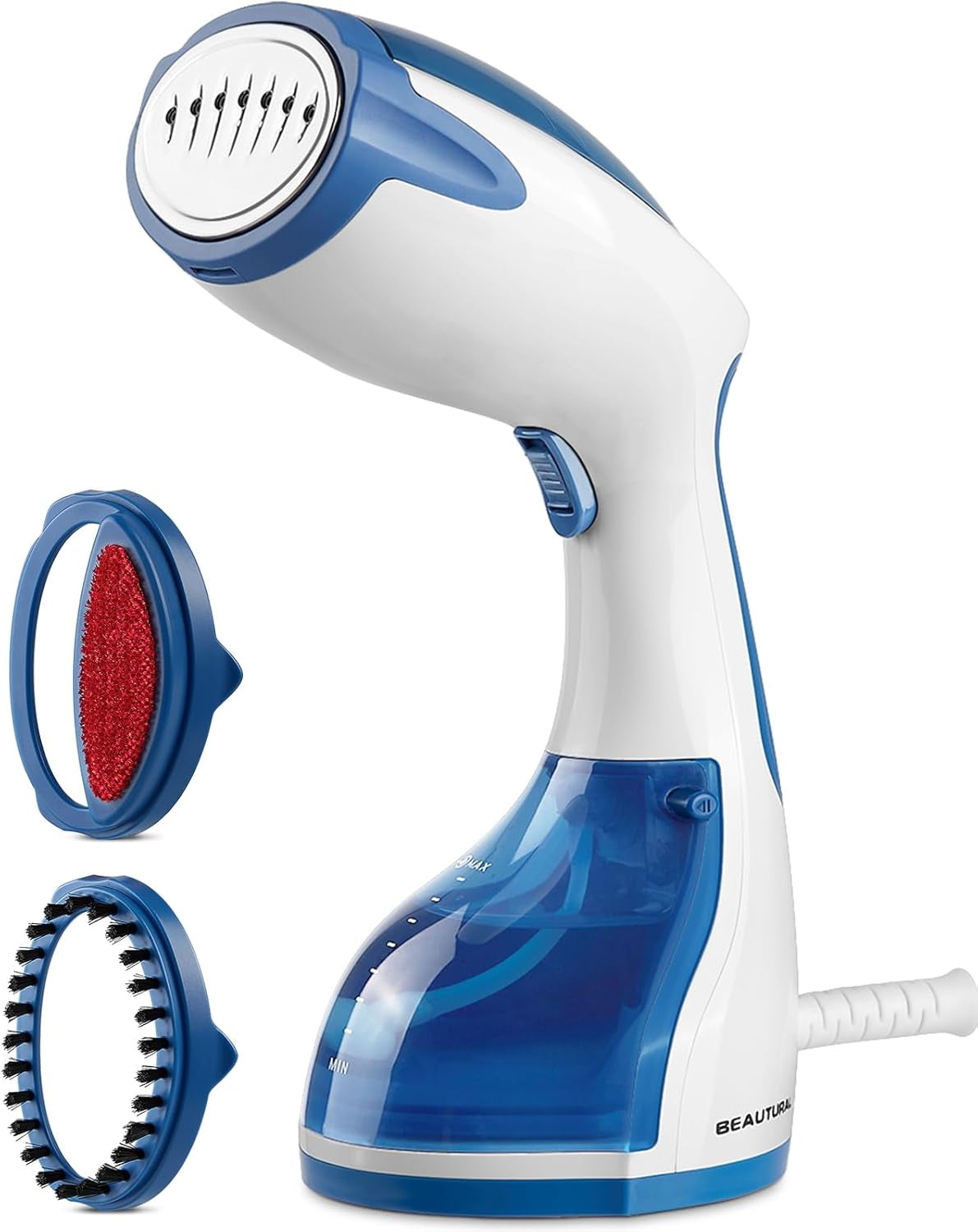 Handheld Clothes Steamer: Portable Handheld Garment Fabric Wrinkles Remover, Fast Heat-Up, Auto-Off, Large Water Tank"