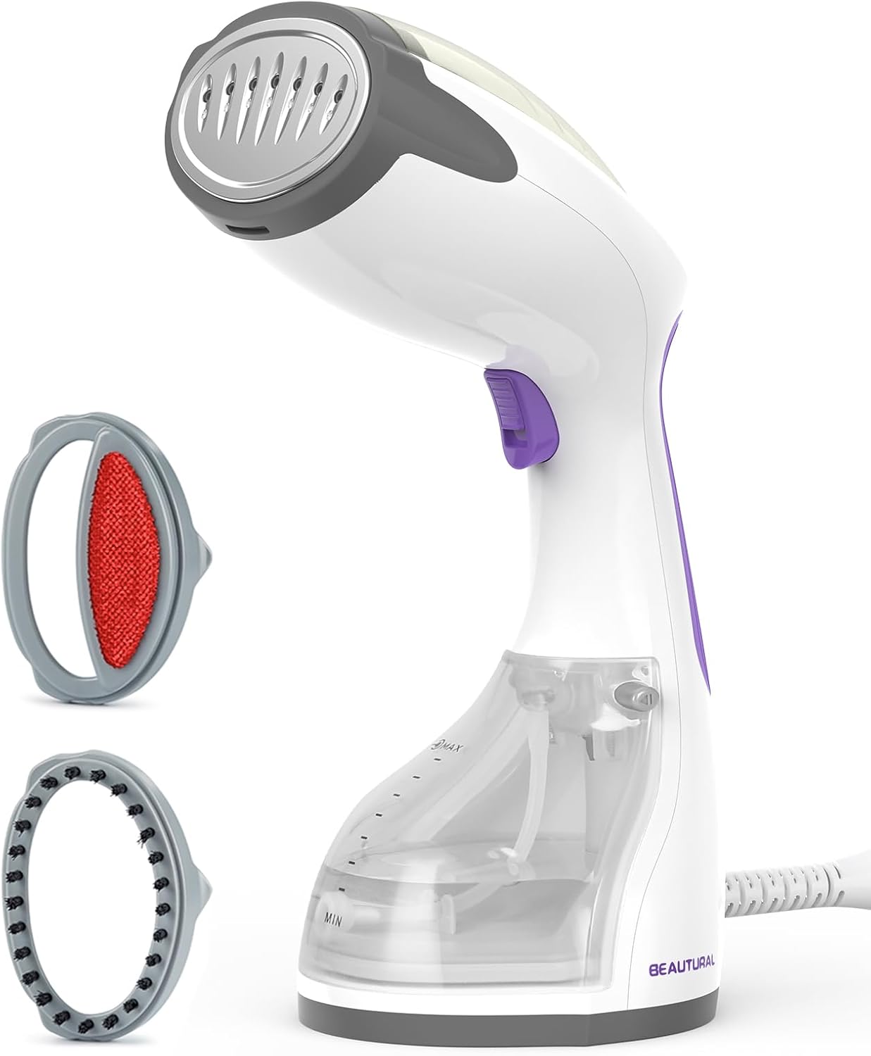 Handheld Clothes Steamer: Portable Handheld Garment Fabric Wrinkles Remover, Fast Heat-Up, Auto-Off, Large Water Tank"