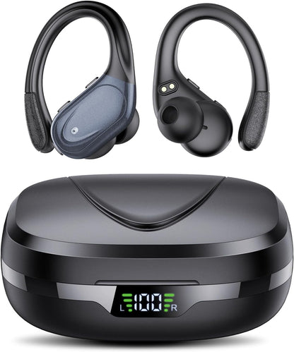 Wireless Earbuds with Bluetooth 5.3 - 60H Playtime, IPX7 Waterproof, Deep Bass, Digital Display, Perfect for Sports & Workouts