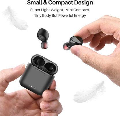 Wireless Earbuds - Bluetooth 5.3, 45H Playtime, IPX8 Waterproof, Deep Bass, Wireless Charging Case, Built-In Mic, 32 EQ Presets via App