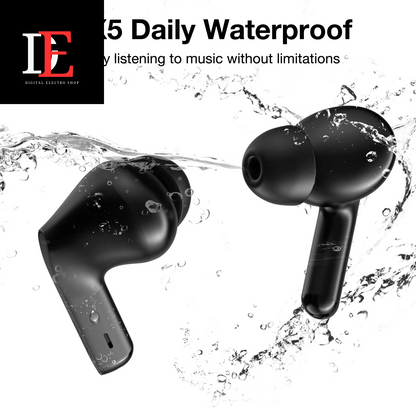 Bluetooth 5.3 Wireless Earbuds with Noise Cancelling and Waterproof Design - Stereo Earphones with Microphone, In-Ear Touch Control, Deep Bass - Compatible with iPhone, Android
