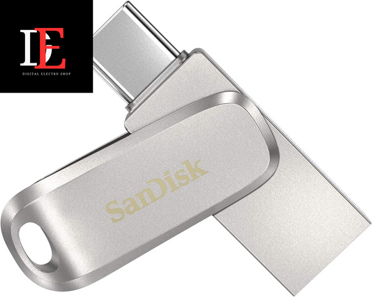 1TB Ultra Dual USB SanDisk Drive Luxe USB Type-C - SDDDC4-1T00-G46, Silver