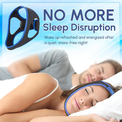 Adjustable anti Chin Strap for Snoring Snore Chin Strap Effective Snoring Solution - Breathable CPAP - Unisex 