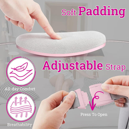 Portable Cordless Heating Pad for Menstrual Cramp Relief - 3 Heat Levels, 3 Massage Modes - Rechargeable & Fast Heating"