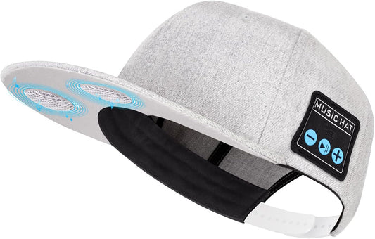 Adjustable Washable Cap with Bluetooth Speaker - Wireless Smart Speakerphone for Outdoor Sports - Ideal Gift for Men, Women, Boys, and Girls